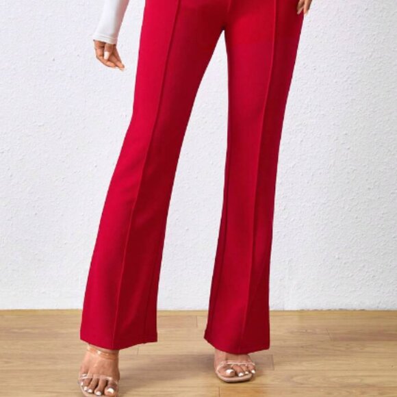 SHEIN Essnce Solid Color Casual Fashion Flared Pants Size M - Picture 8 of 9